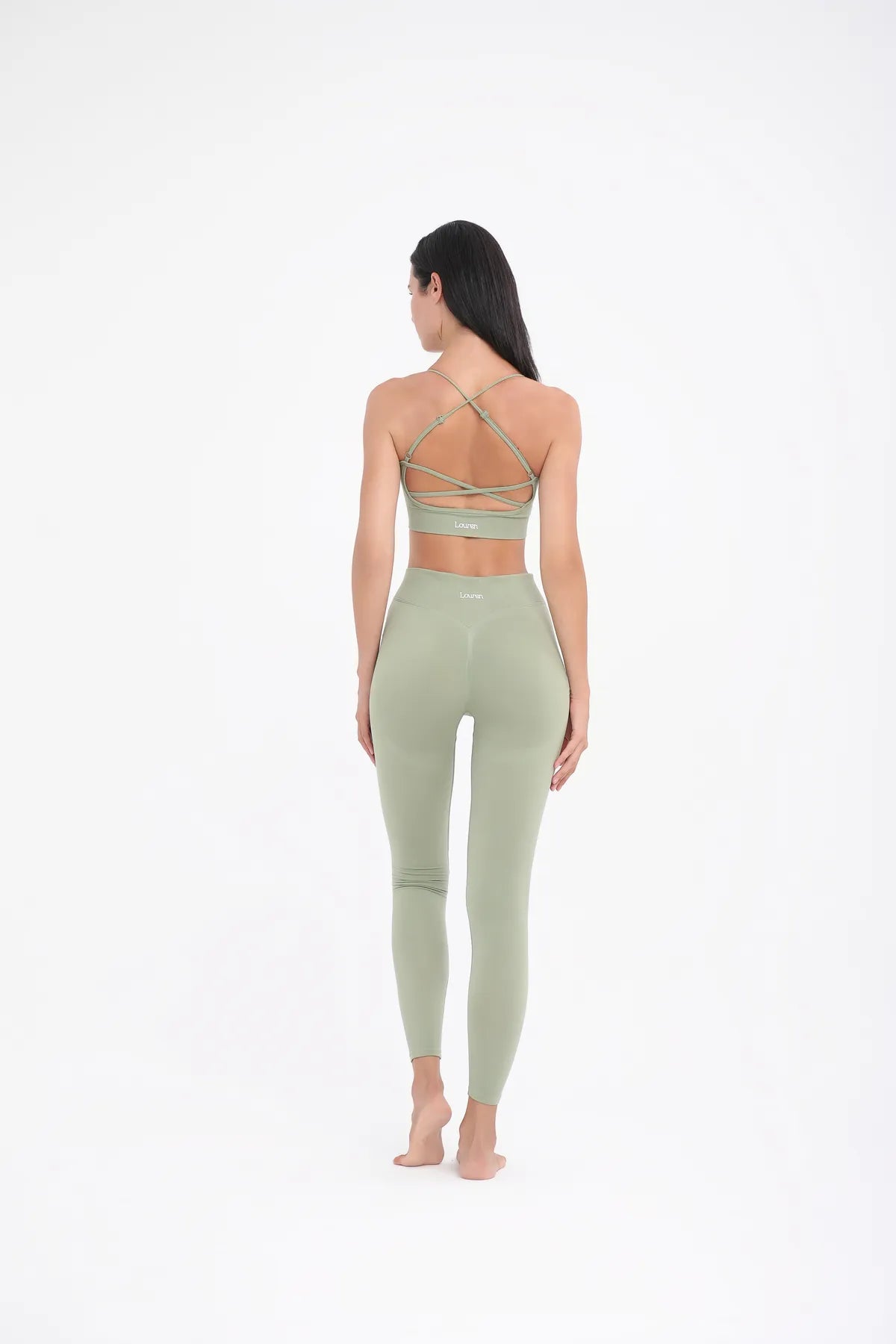 W253 Push Up Toparlayıcı Dikişsiz Spor Tayt - Mint Yeşil