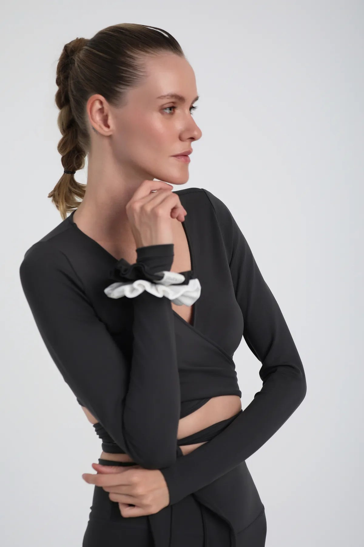 W552 Bağlamalı Bolero - Antrasit