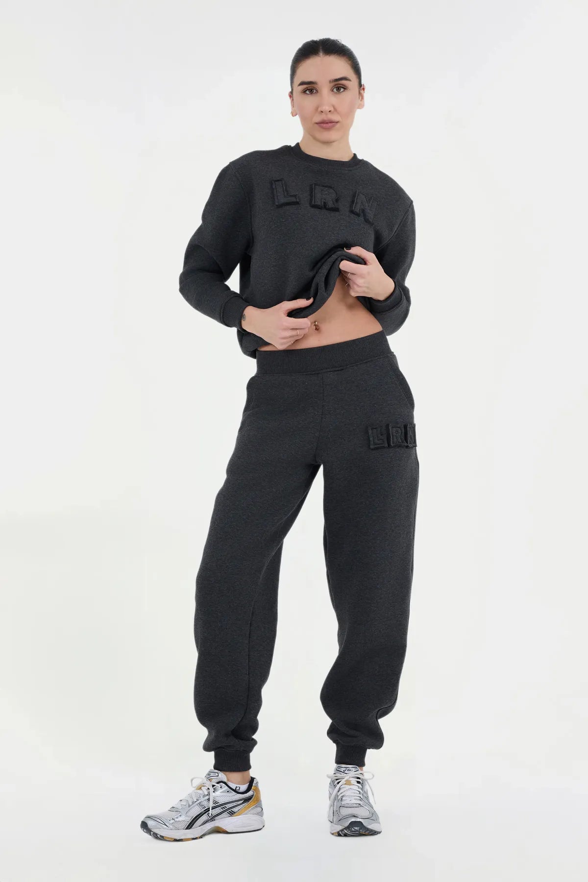 LRN Oversize Eşofman Üstü - Antrasit